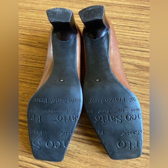 Vintage Franco Sarto - Square Toe Leather Pumps Loafers - size 8 - Picture 5 of 10